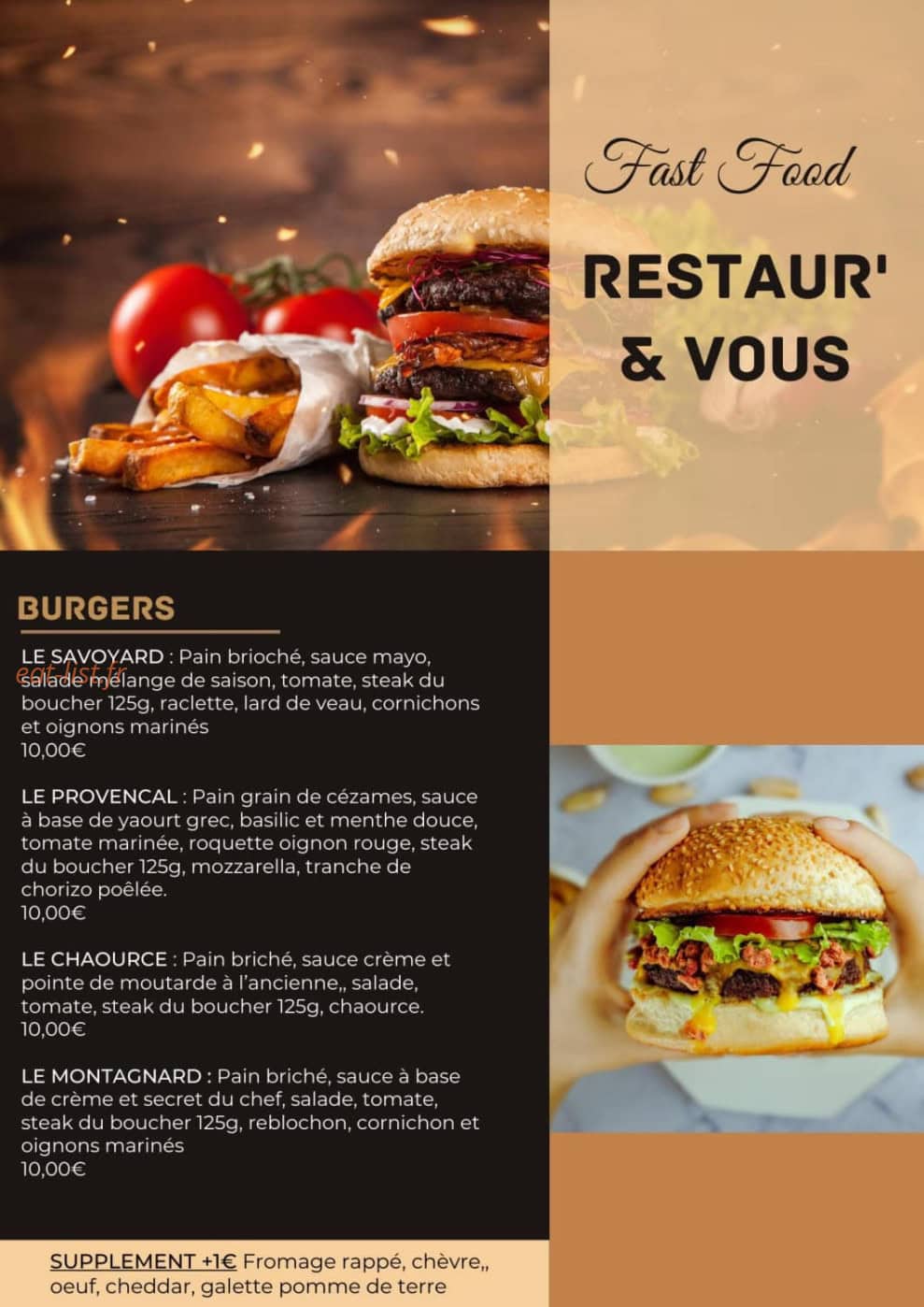 Restaur' & Vous — carte page 3