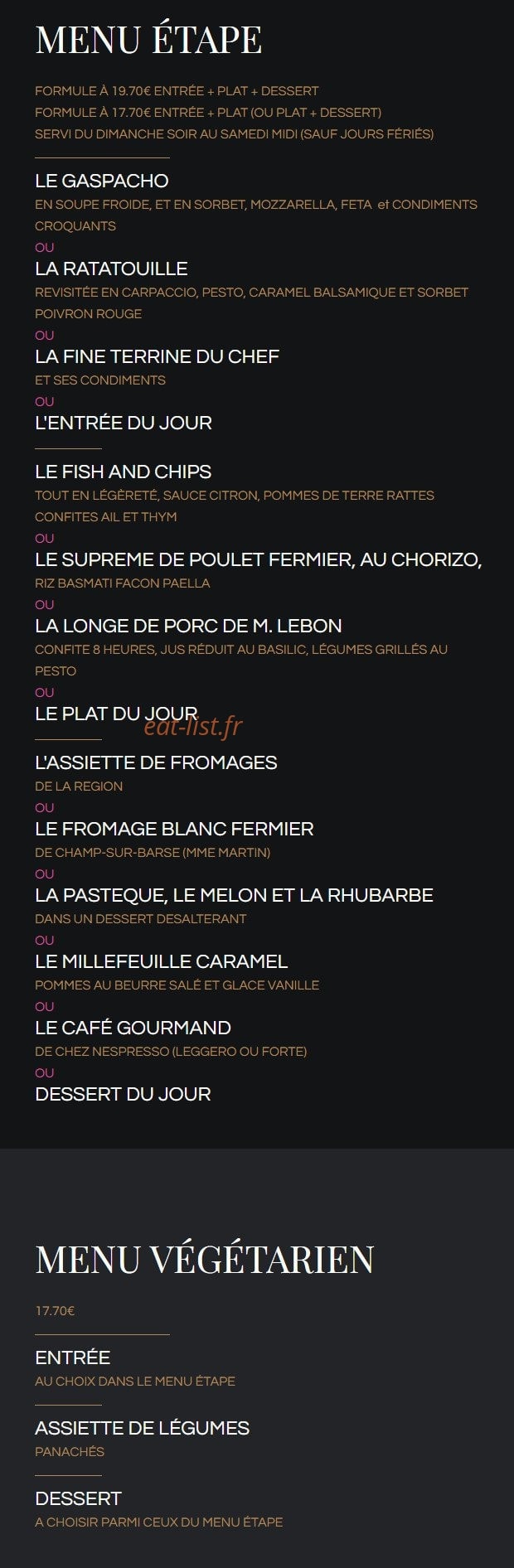 Le Val Moret — carte page 7