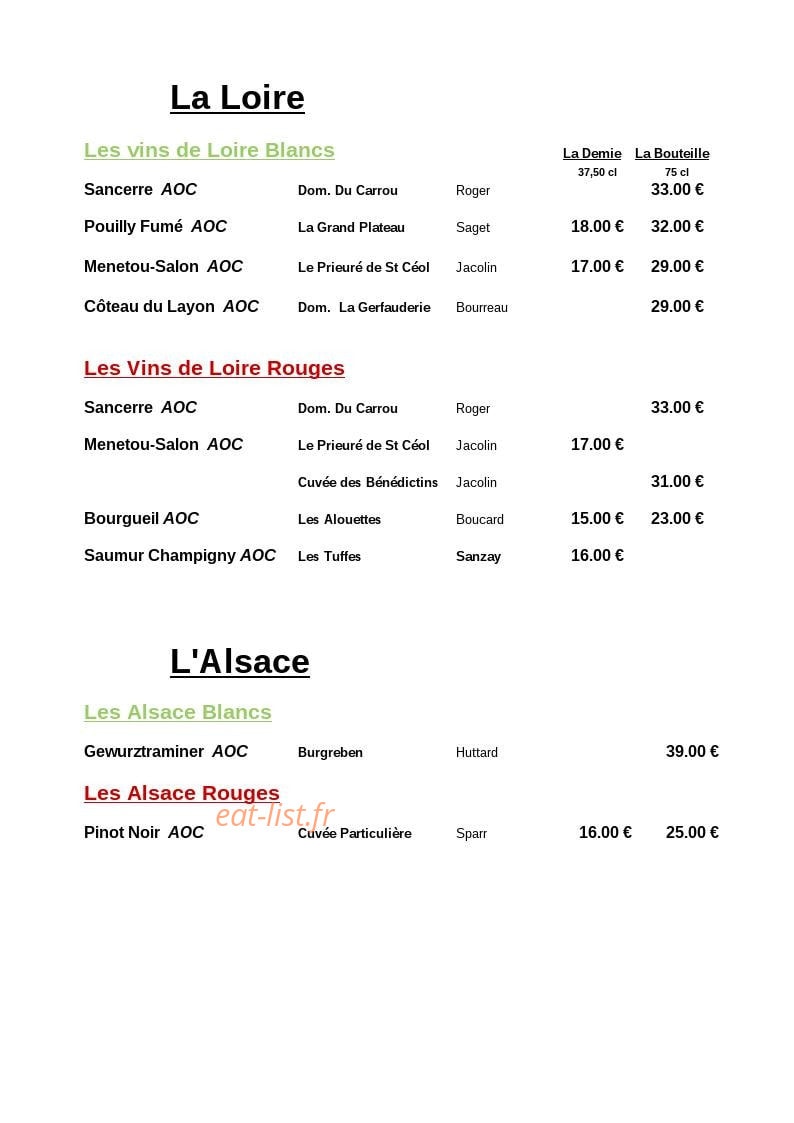 La Gentilhommière — carte page 10