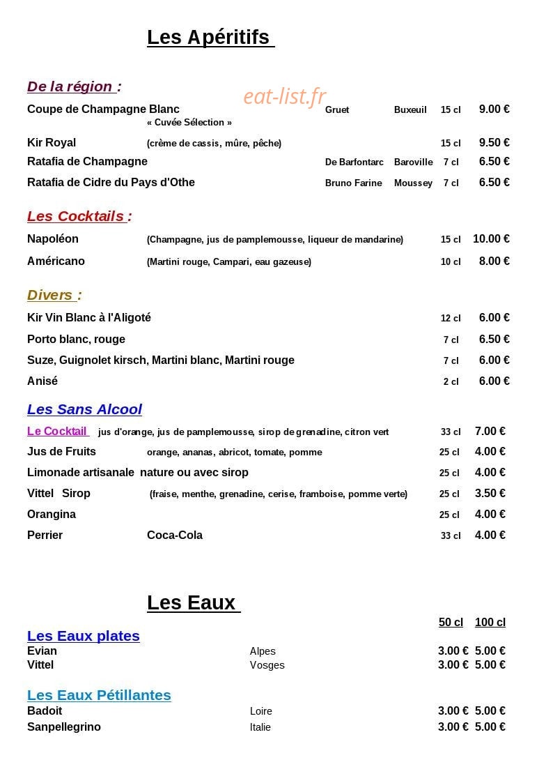 La Gentilhommière — carte page 3