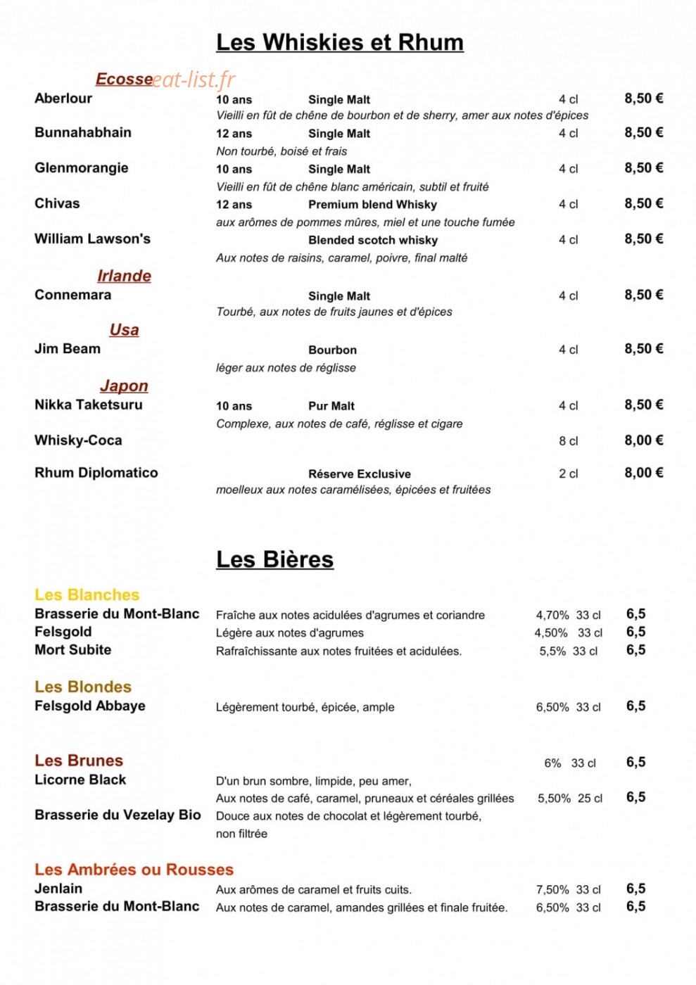 La Gentilhommière — carte page 4
