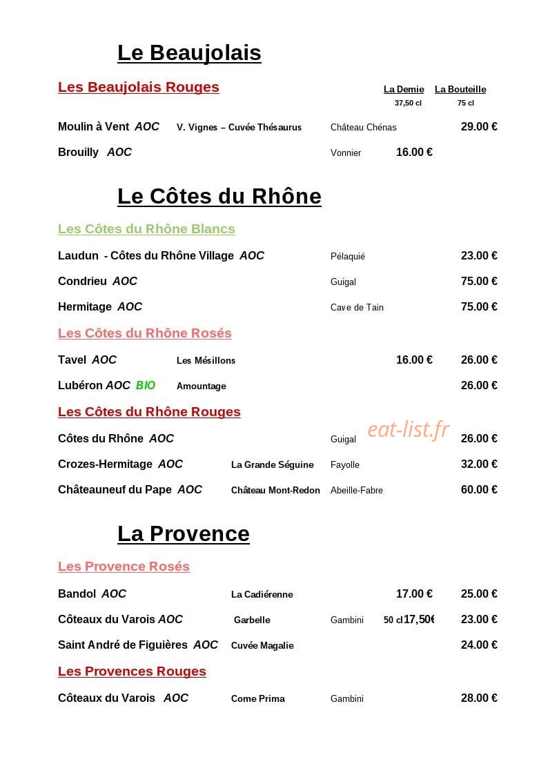 La Gentilhommière — carte page 11