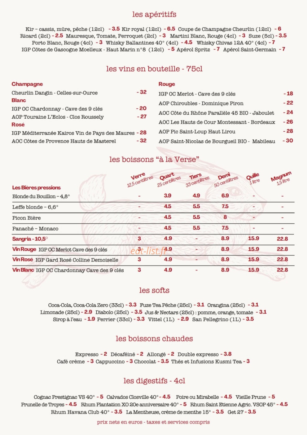 Bouillon Marcel — carte page 2