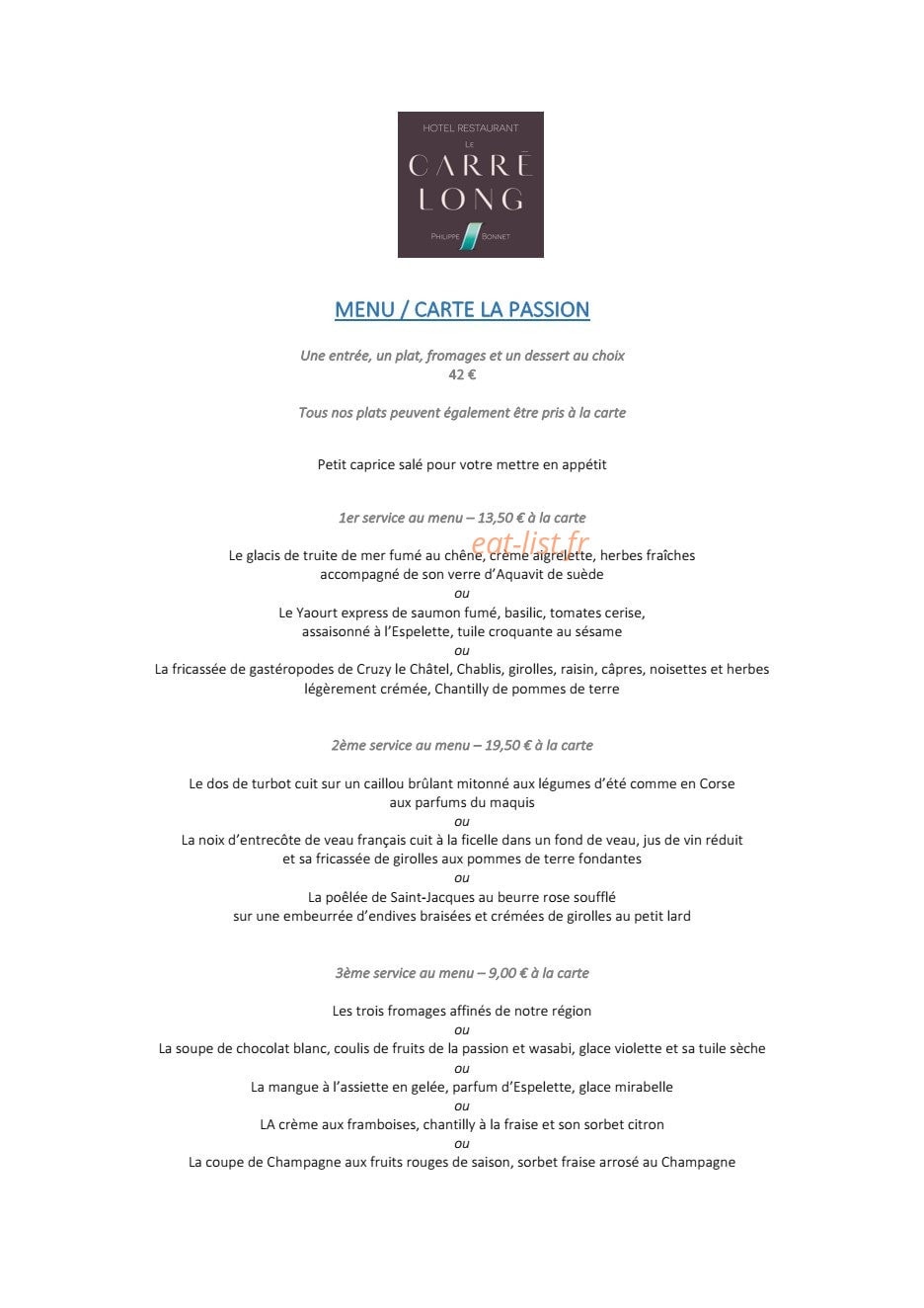 Le Carré Long — carte page 3