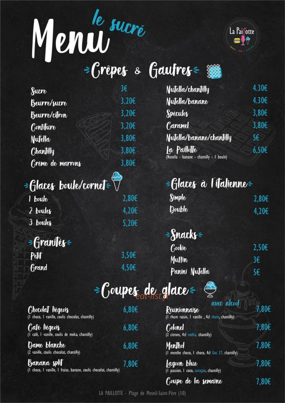 La Paillotte — carte page 2