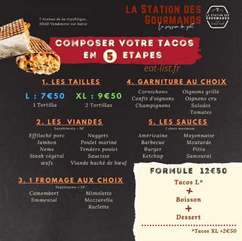 La station des gourmands — carte page 3