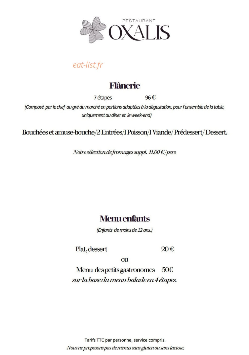 Oxalis — carte page 6