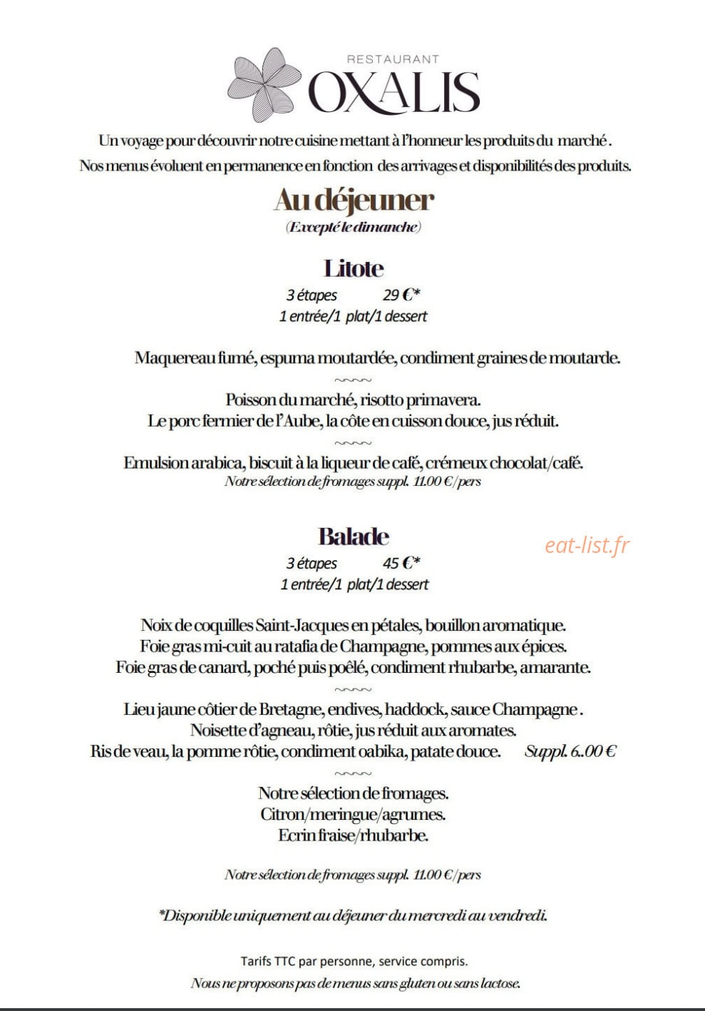 Oxalis — carte page 3