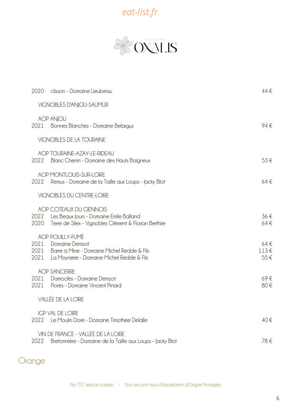 Oxalis — carte page 19