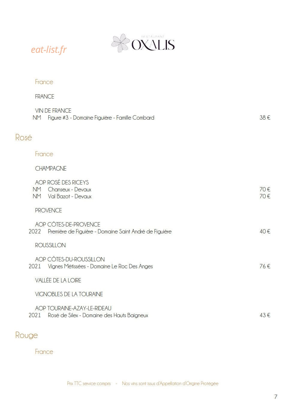 Oxalis — carte page 21