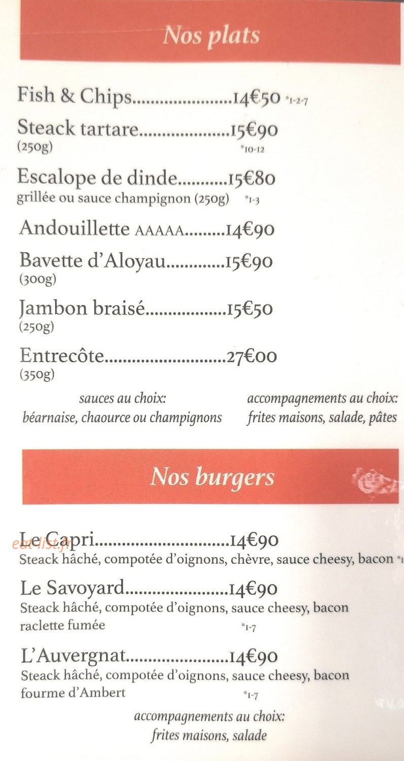 Complexe Stadio Pizzeria — carte page 2
