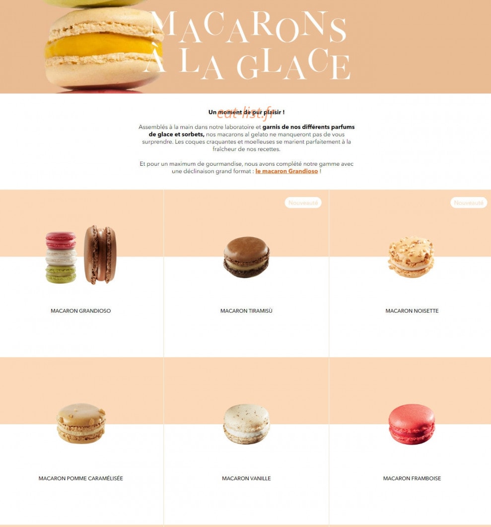 Amorino — carte page 9