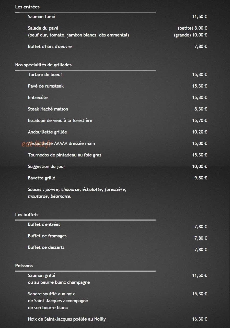 Le pavé des halles — carte page 1