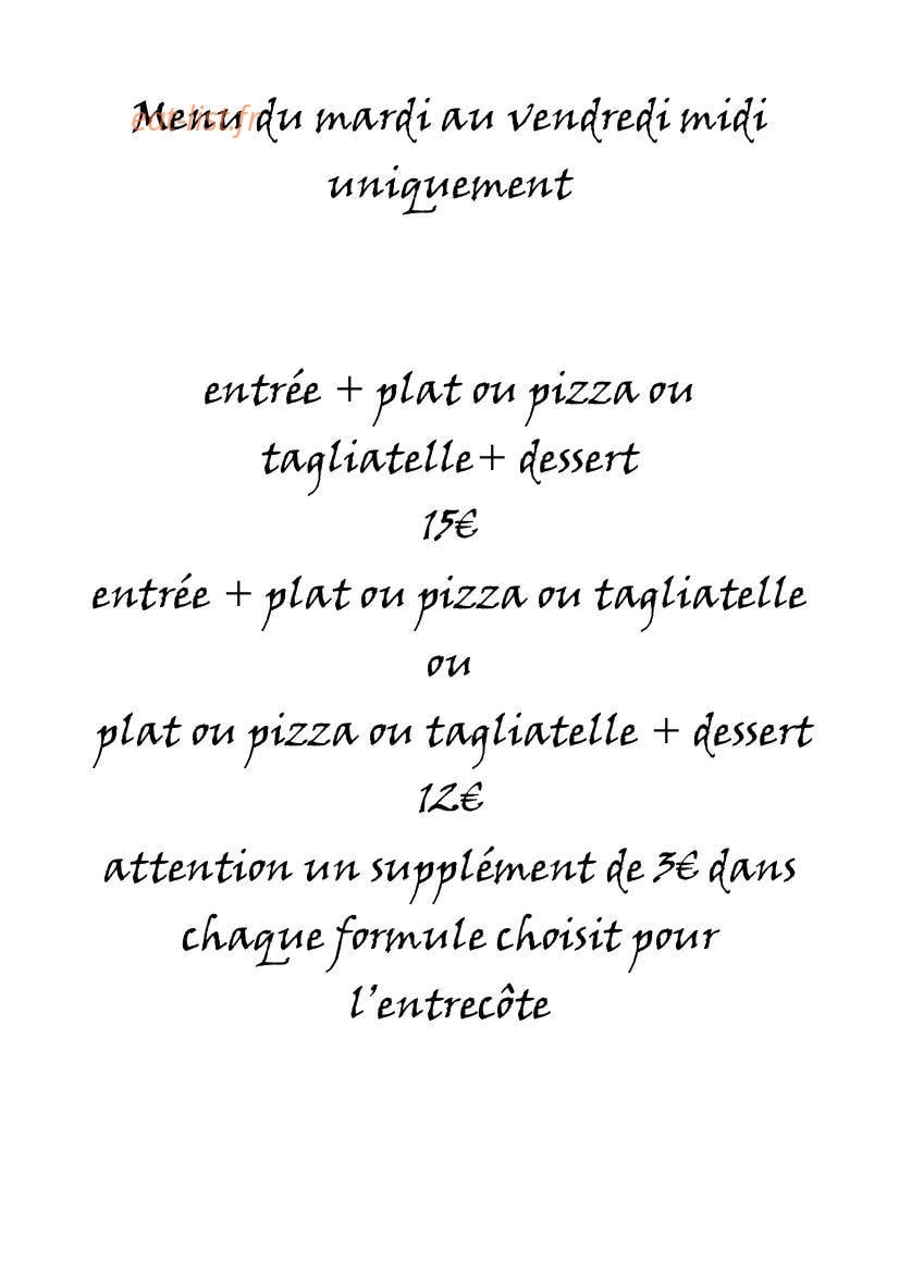 Au Moulin — carte page 1