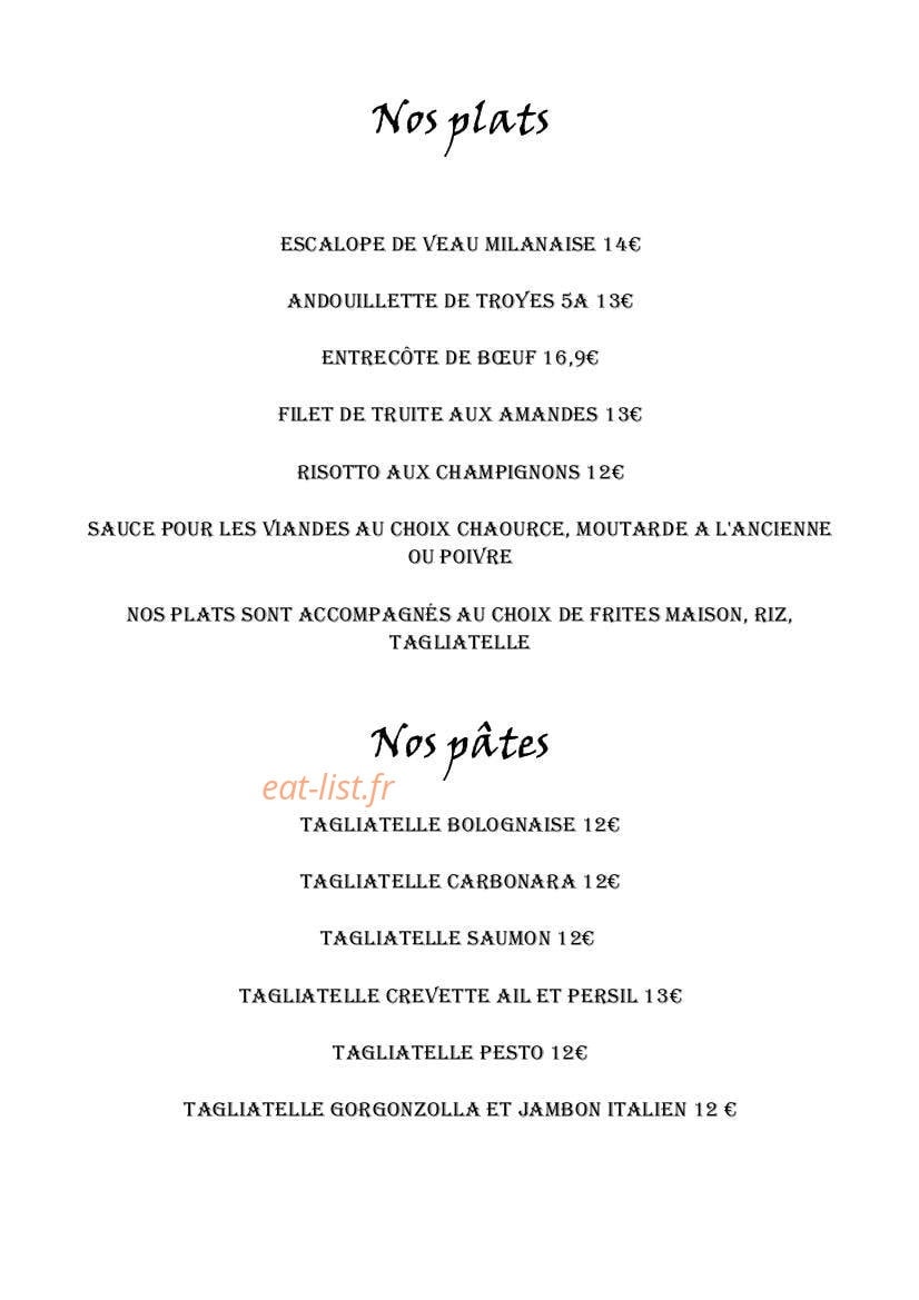 Au Moulin — carte page 3
