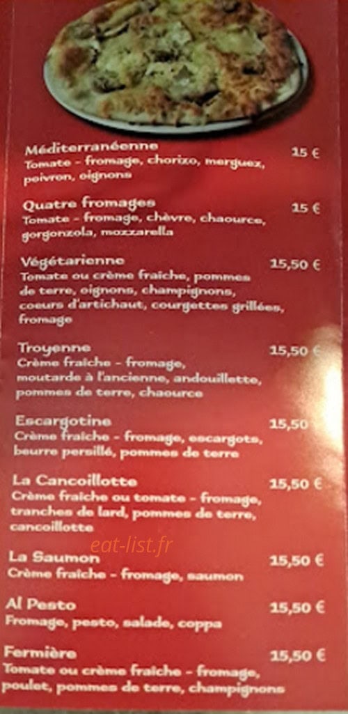 Pizzeria noto — carte page 2