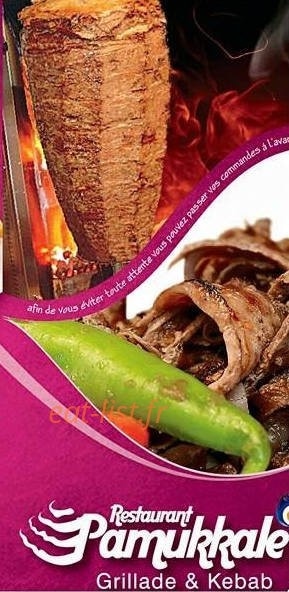 Restaurant Pamukkale — carte page 1
