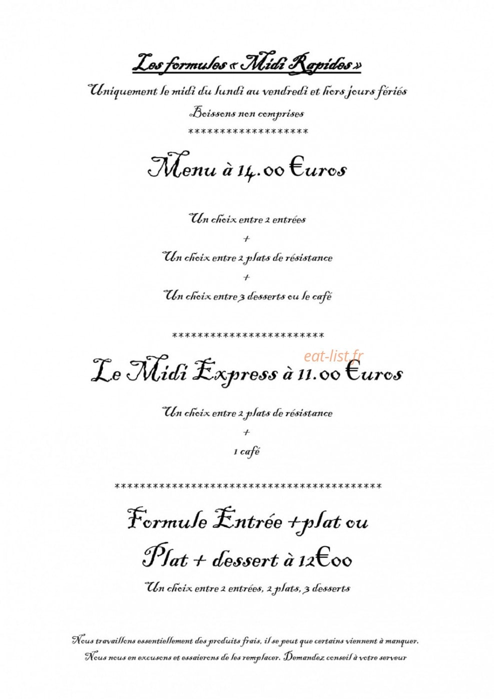 L'Auberge sans Nom — carte page 5