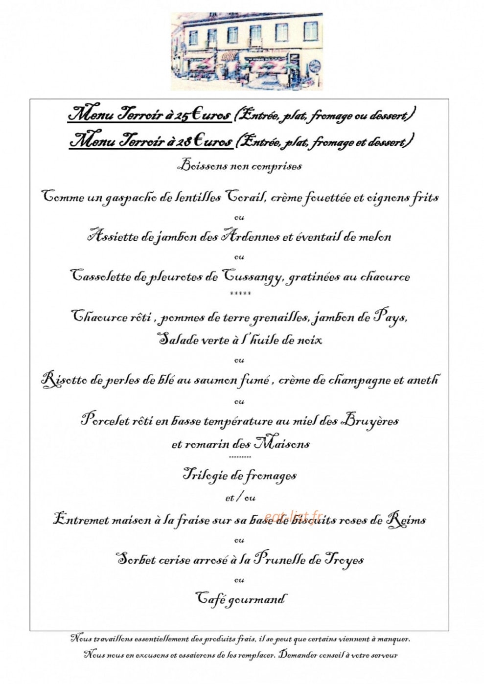 L'Auberge sans Nom — carte page 3