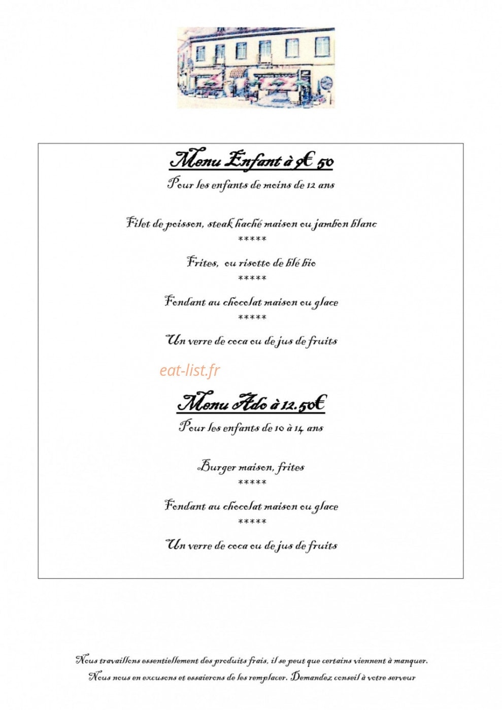 L'Auberge sans Nom — carte page 6