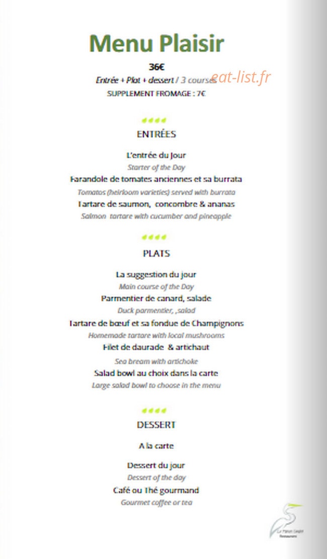 Le Héron Cendré — carte page 2