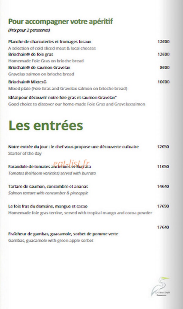 Le Héron Cendré — carte page 4