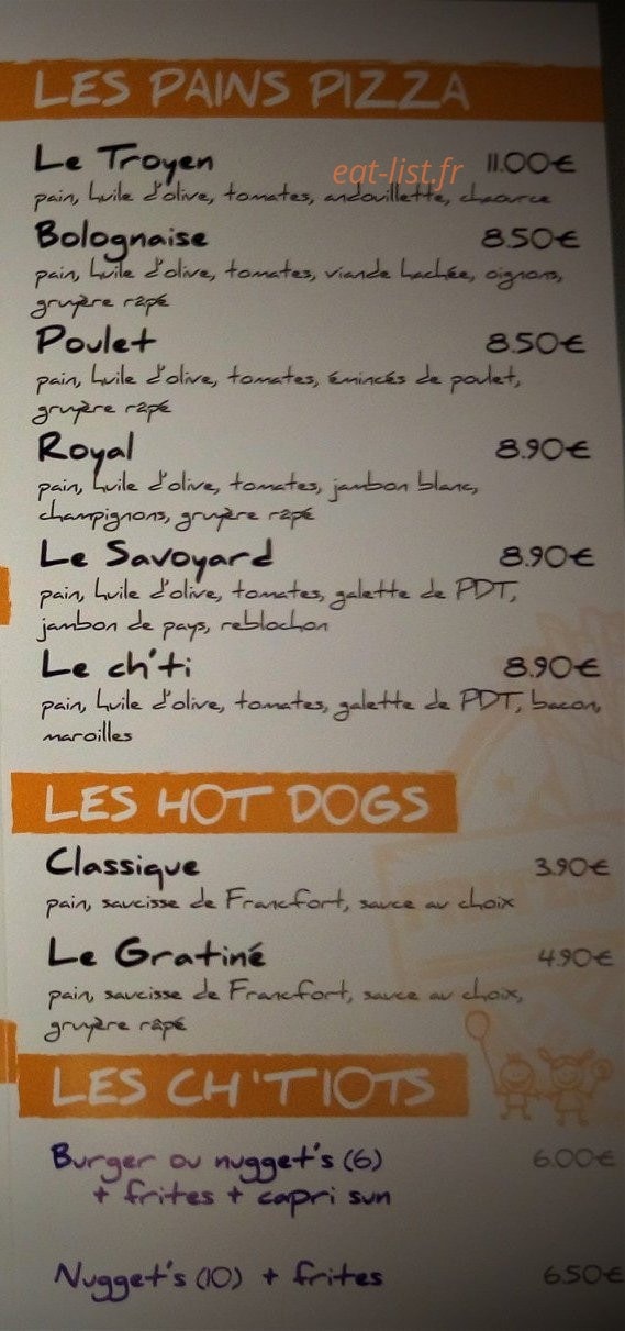La Bonne Frite — carte page 4