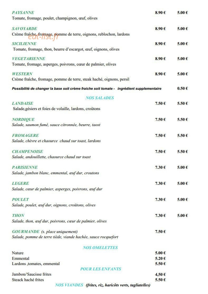 Le Manhattan — carte page 2