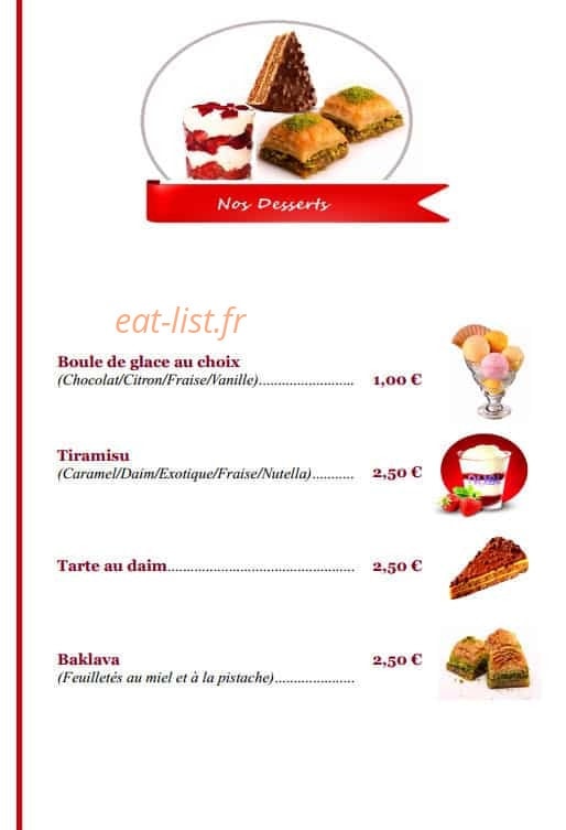 Roza Kebab — carte page 7