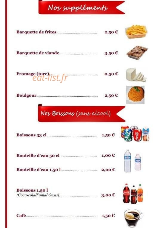 Roza Kebab — carte page 6