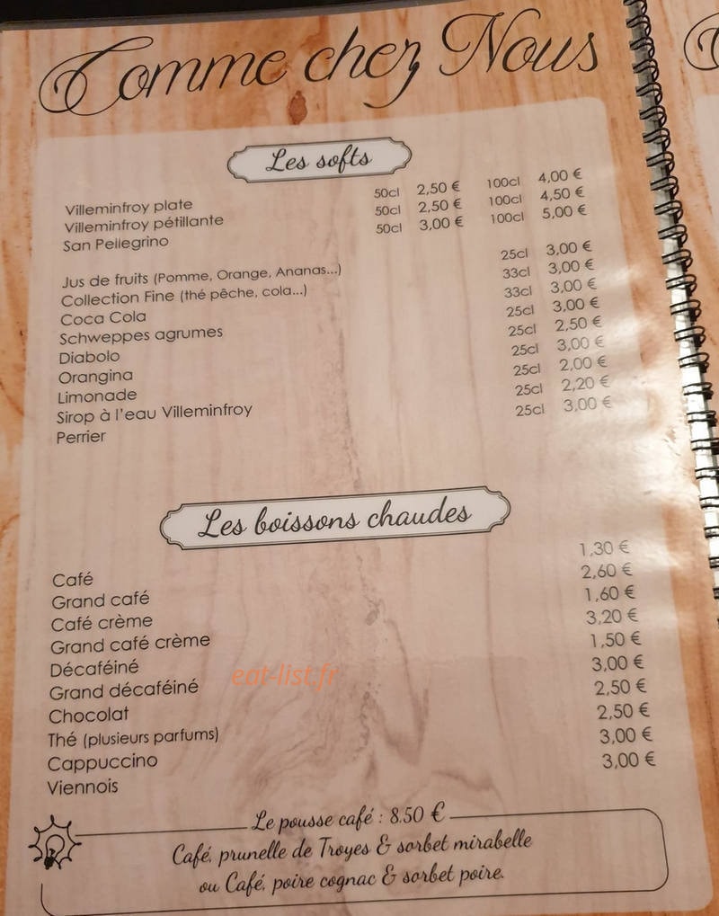 Comme chez nous — carte page 6