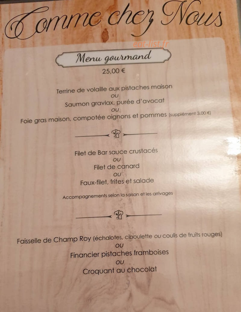 Comme chez nous — carte page 3
