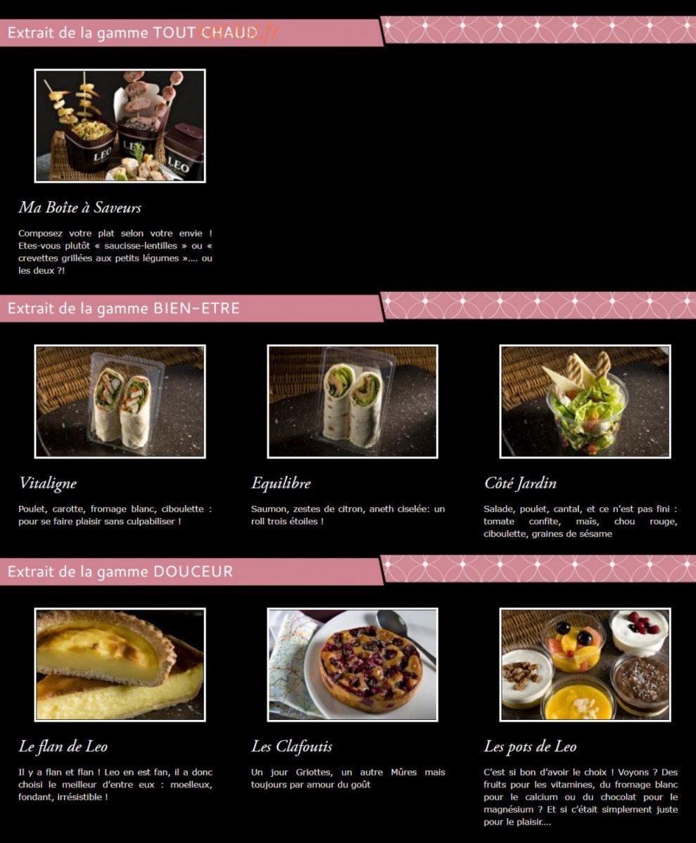 Leo Resto — carte page 2