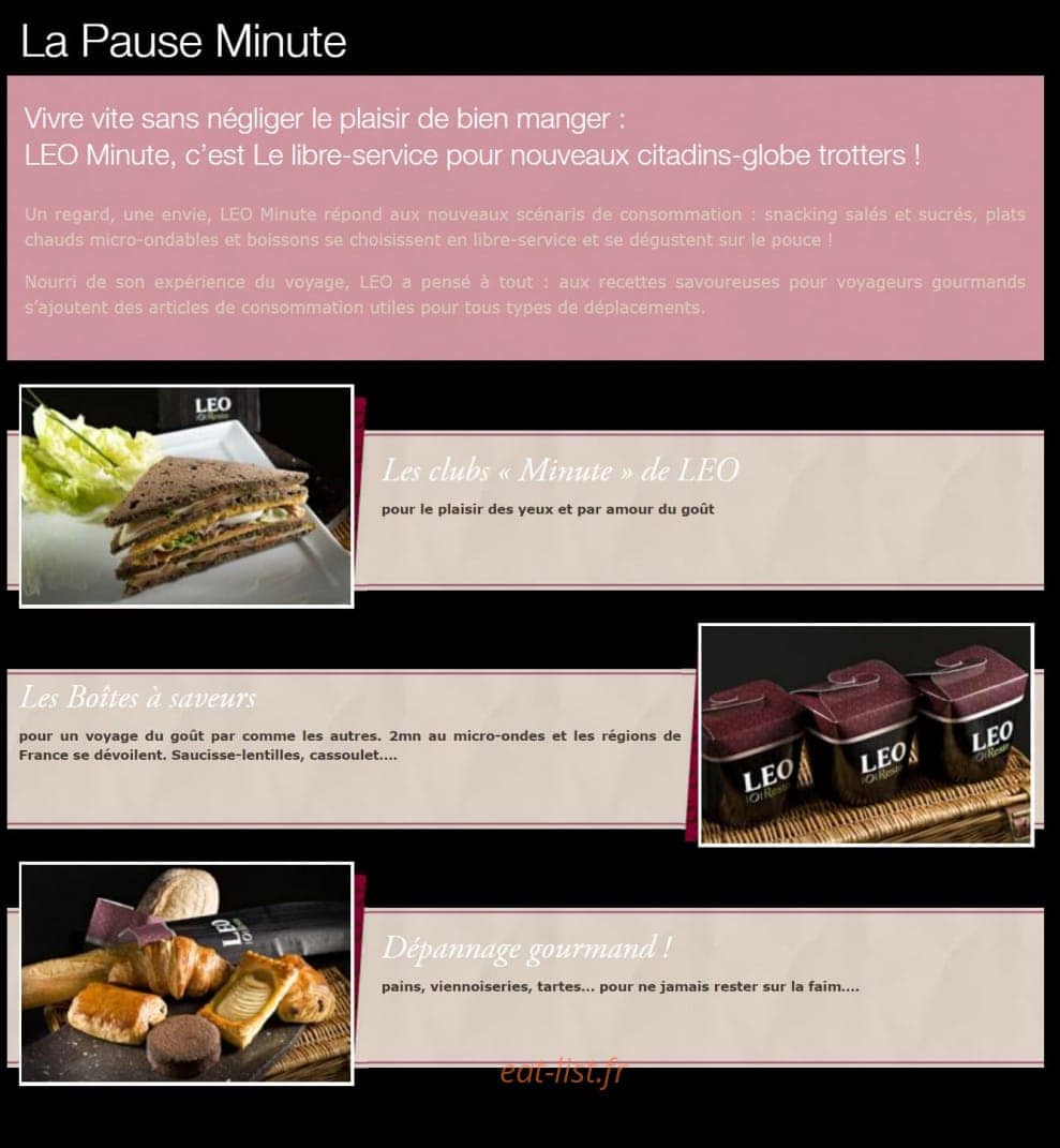 Leo Resto — carte page 6