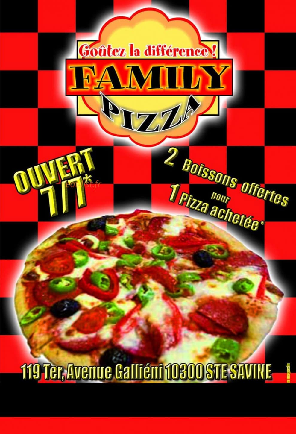 Family  pizza — carte page 1