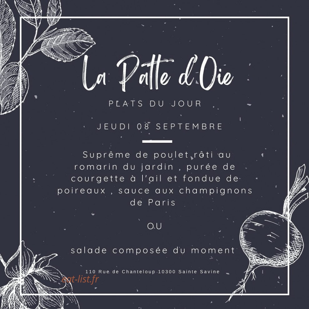 La Patte d'oie — carte page 1