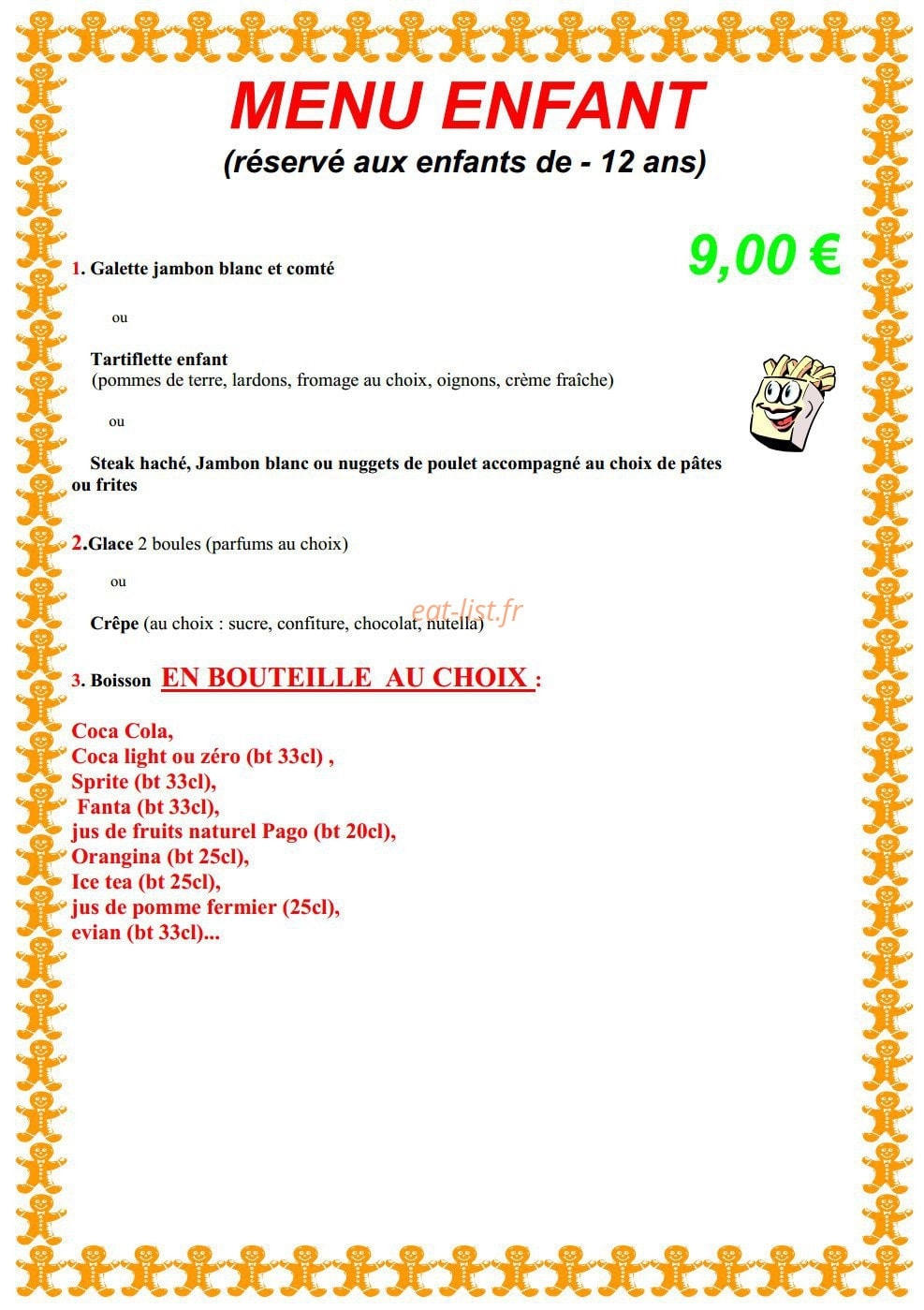 Le Petit Bedon — carte page 5