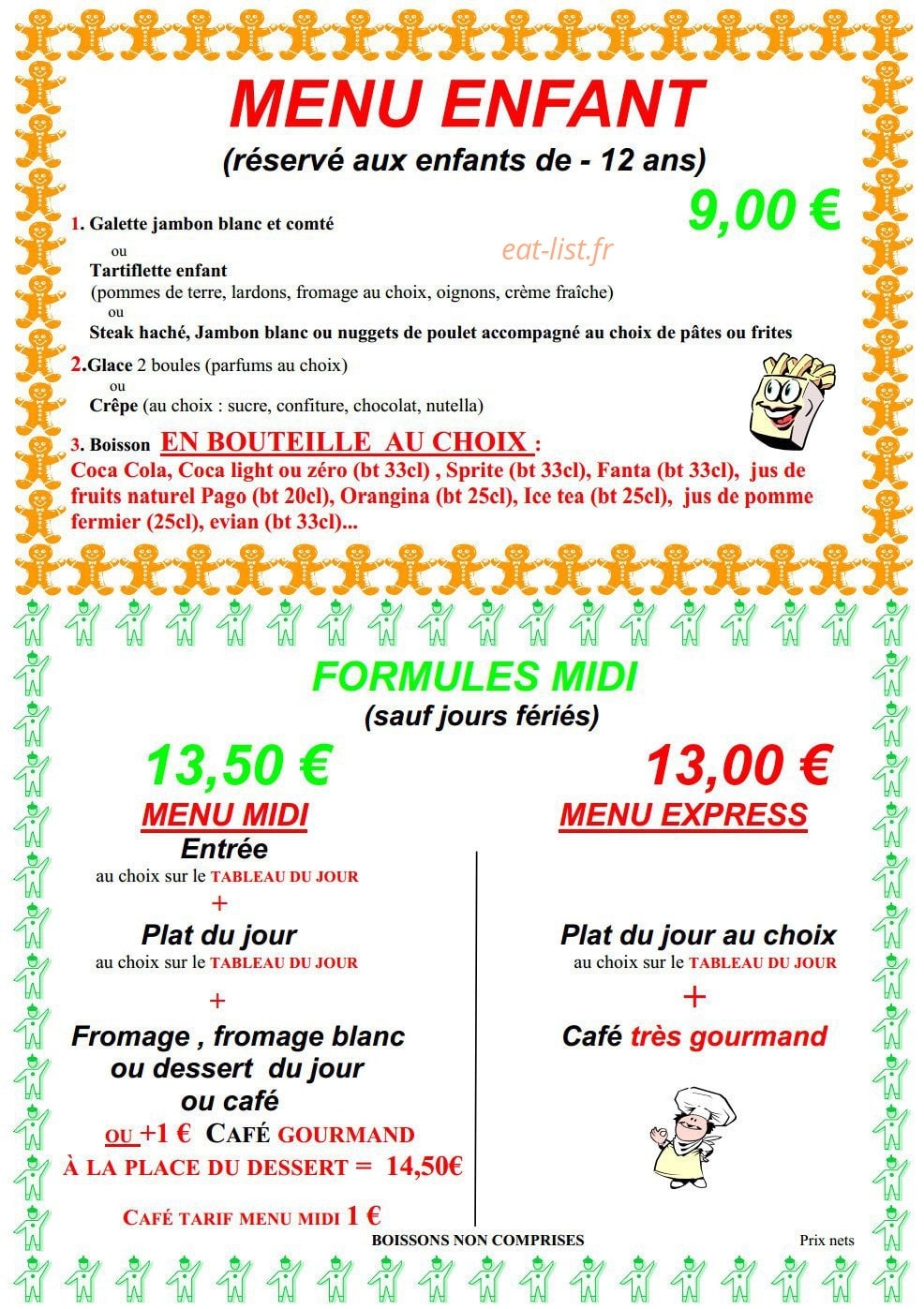 Le Petit Bedon — carte page 4