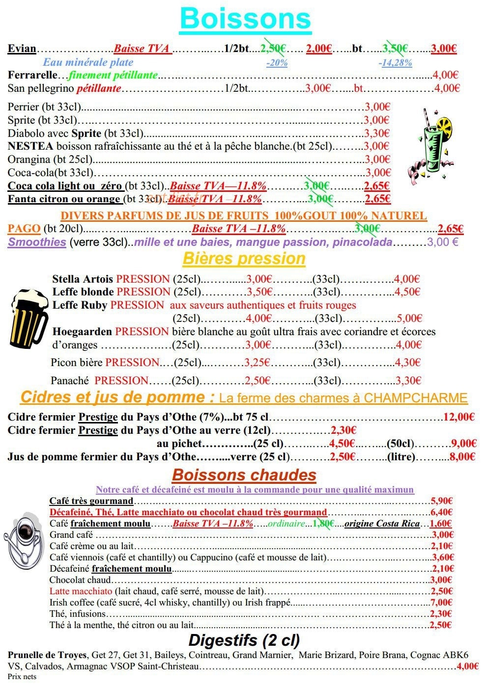 Le Petit Bedon — carte page 9