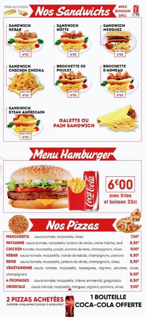 Restaurant Mekann — carte page 3