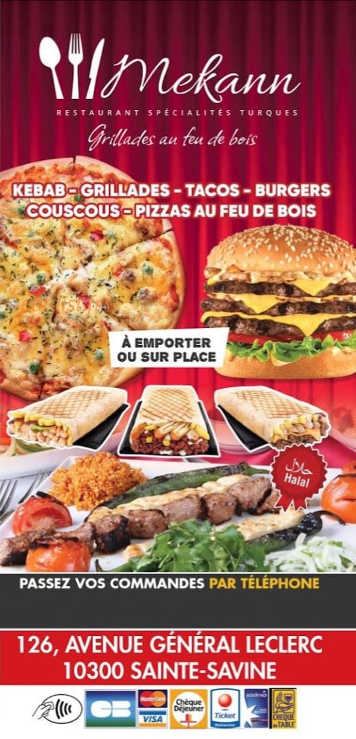 Restaurant Mekann — carte page 1