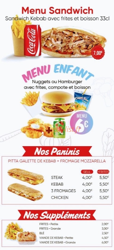 Restaurant Mekann — carte page 4