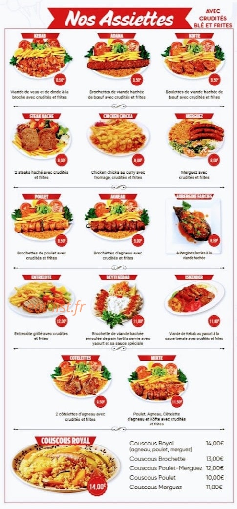 Restaurant Mekann — carte page 2