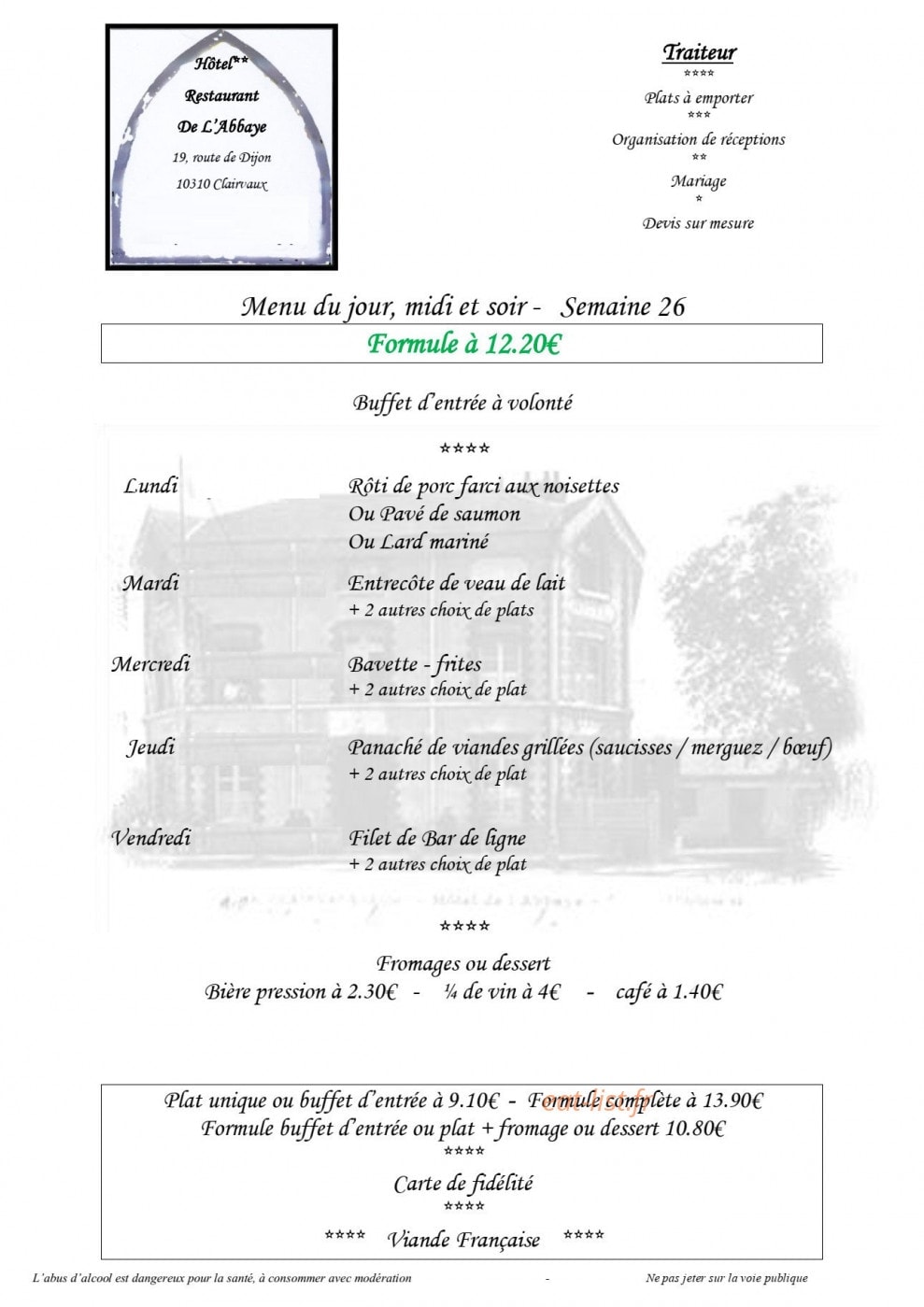 L'Abbaye — carte page 1