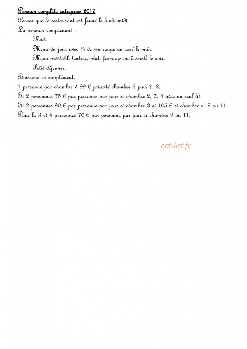 Le Marius — carte page 11