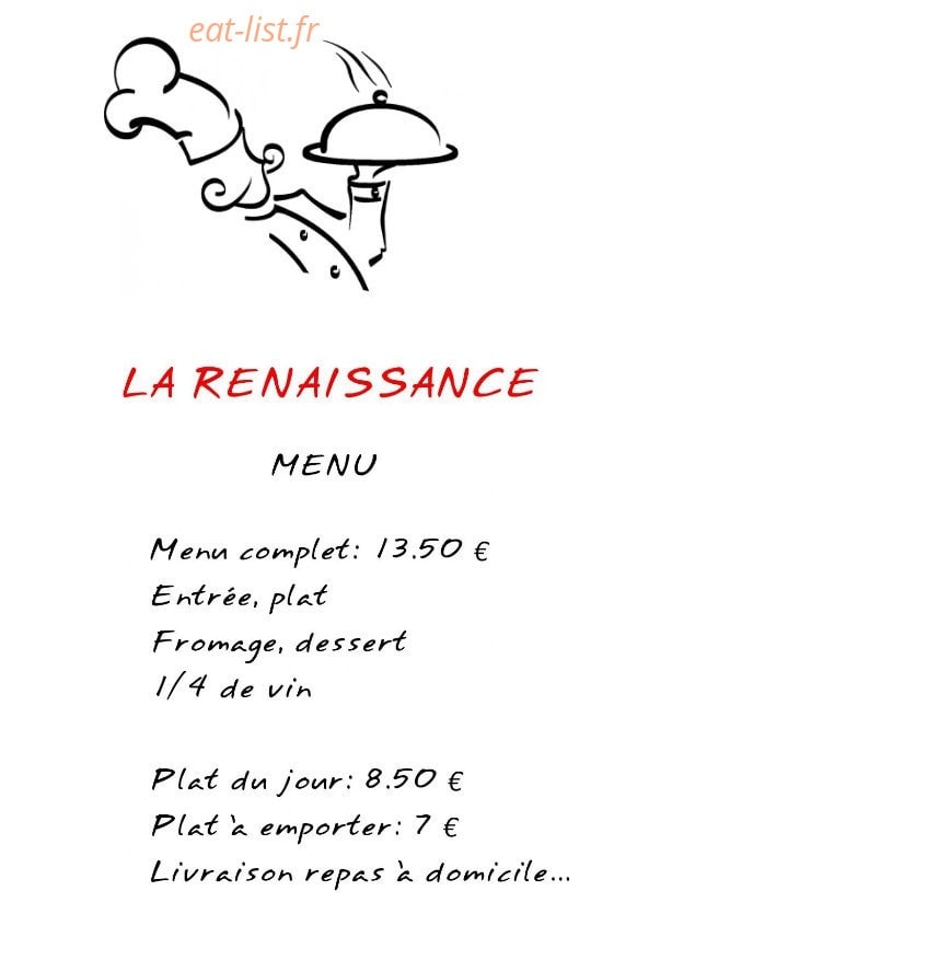 La Renaissance — carte page 1
