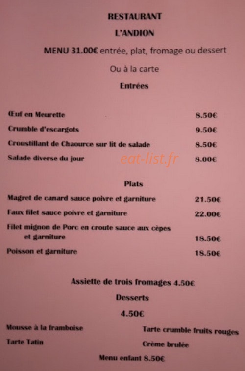 L Andion — carte page 1