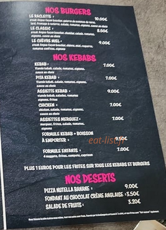 Chez B&S — carte page 3