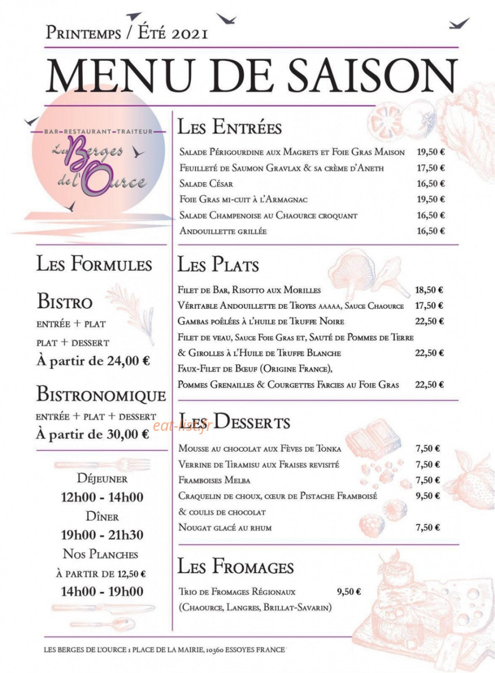 Les Berges de l'Ource — carte page 1
