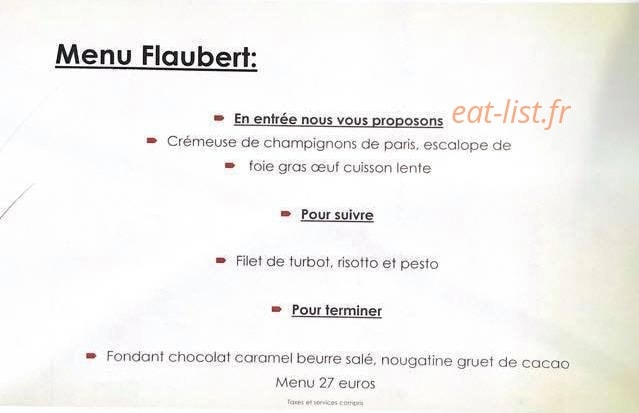Le Flaubert — carte page 2